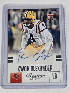 Kwon Alexander Rookie 2015 Panini Prestige Auto #259 - Tampa Bay Buccaneers Football Card