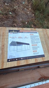 20 ft x 11 ft x 9 ft Metal Carport