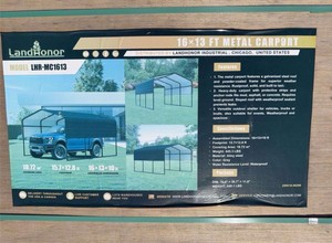 16 x 13 Ft Metal Carport
