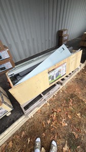 11 x 19 Ft Metal Garage Shed (Shipping Crate Damaged)