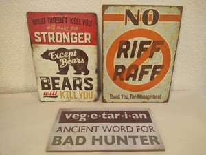 Asst VintageMetal Signs