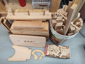 Assortment of Small Wood ScrapsShims