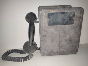 Antique Wooden Wall Phone
