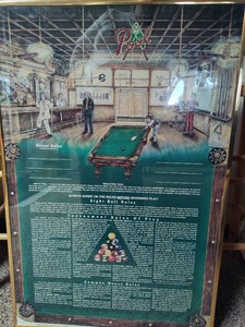Pools Rules Framed Poster