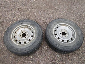 (2) 24570 R17 Studded Tires 6 Hole Wheels