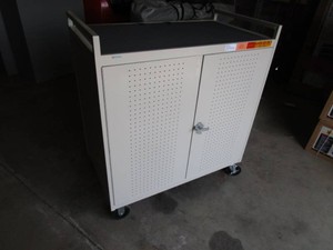 Rolling Cabinet wPower Strip Timer 42x24x44