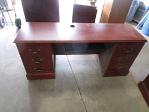 Wood Executive Desk Side Unit 66x20x30