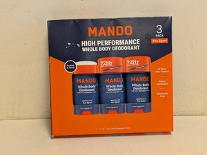 NEW MANDO WHOLE BODY DEODORANT PRO SPORT 3PK.