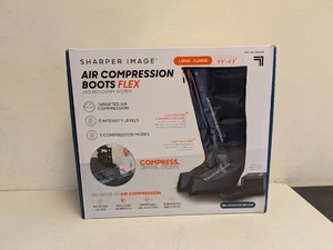 SHARPER IMAGE AIR COMPRESSION BOOTS FLEX LARGE