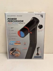 SHARPER IMAGE POWER PERCUSSION HOTCOLD REACH PERCUSSION MASSAGER