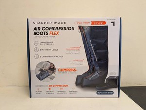 SHARPER IMAGE AIR COMPRESSION BOOTS FLEX SM