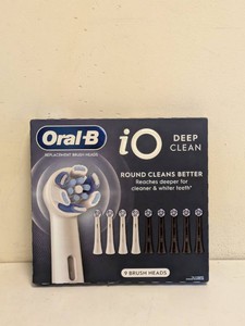 NEW ORAL-B IO DEEP CLEAN REPLACEMENT BRUSHES 9CT.