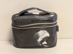 NEW SONIA KASHUK DOUBLE ZIPP TRAIN CASE GRAY