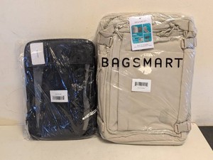 NEW BAGSMART 2PC. BACKPACK CREAMBLACK