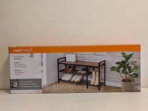 NEW NEATFREAK SHOE STORAGE BENCH