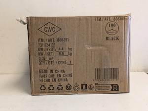 NEW CWC BOX OF HANGERS BLACK 100PK.