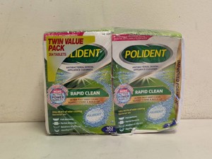 NEW POLIDENT RAPID CLEAN 2PK (204 TABLETS)
