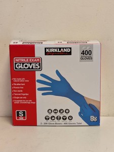 NEW KIRKLAND SIGNATURE NITRILE EXAM GLOVES SIZE SMALL 400PK