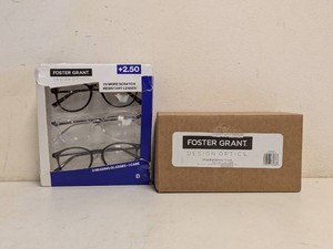 (2) NEW FOSTER GRANT 2.50 READING GLASSES 3PK.