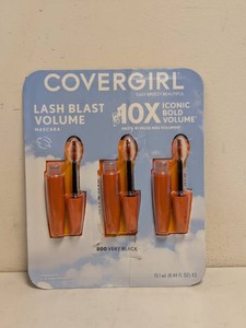 NEW COVERGIRL LASH BLAST VOLUME MASCARA 800 VERY BLACK 3PK