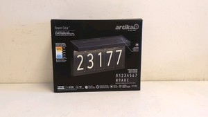 ARTIKA BOWEN SOLAR LED ADDRESS WALL LIGHT