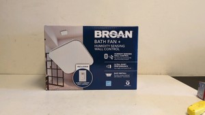 NEW BROAN BATH FAN  HUMIDITY SENSING WALL CONTROL