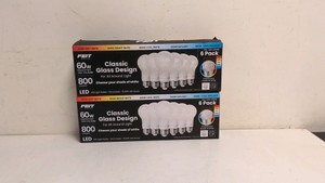 NEW FEIT ELECTRIC CLASSIC GLASS DESIGN LIGHT BULBS 6 PACK 2 CT
