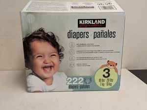 NEW KIRKLAND SIGNATURE DIAPERS SIZE 3 (100PK.)