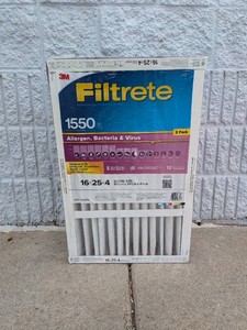 NEW 3M FILTRETE 1550 16x25x4 FILTERS 2PK.