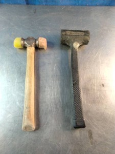 Two soft-face mallets or hammers