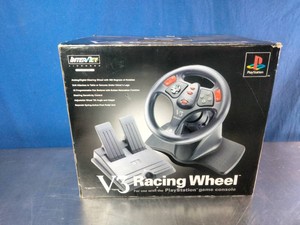 InterAct V3 Racing Wheel boxed controller system designed for the original Sony PlayStation