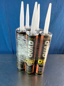 Bundle of  5 10-ounce OSI QUAD Advanced Formula Window, Door and Siding Sealant cartridges