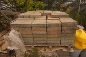 2 - Pallets of Techno Block Pavers In Slate Blue