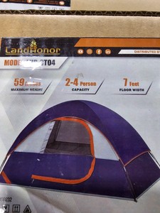 2026 - Unused - LandHonor - 4 Person Camping Tent - LHR-CT04