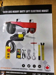 2026 - Unused - LandHonor - 1320 LBS Heavy Duty Lift Electric Hoist - LHR-PA600