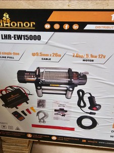 2026 - Unused - LandHonor - 15000Lbs Electric Winch - LHR-EW15000