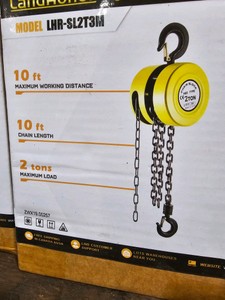 2026 - Unused - LandHonor - 2-Tons Lift Hand Chain Hoist - LHR-SL2T3M