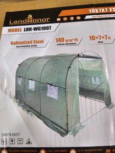 2026 - Unused - LandHonor - 10 x 7 x 7 Ft Walk-in Greenhouse - LHR-WG1007