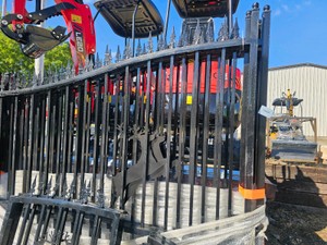 2026 - Unused - FUTURE - 14FT. BI-PARTING WROUGHT IRON GATE - FT-14BL