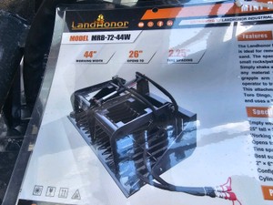 2026 - Unused - LandHonor - Mini Skid Steer Rock Grapple - MRB-72-44W