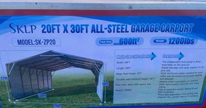 2026 - SKLP - SK-ZP20 - ALL-STEEL GARAGE CARPORT