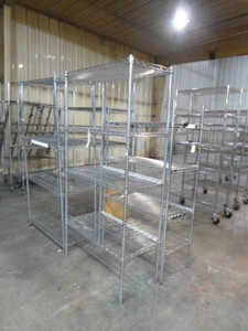 Four Wire Metal Shelving (No Casters)