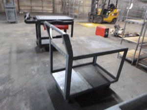 Two-Tier Rolling Shop Cart