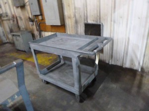 Two-Tier Rolling Shop Cart