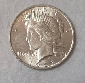 1923 Silver Peace Dollar - AU