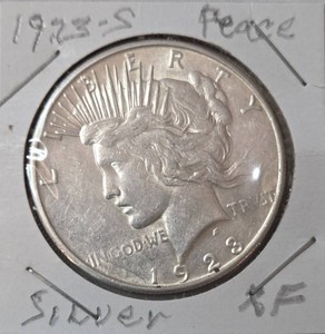 1923 S Silver Peace Dollar - XF