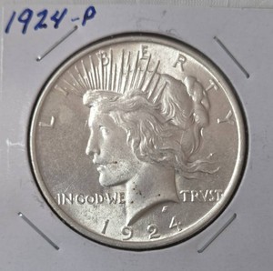 1924 P Silver Peace Dollar - Key Date