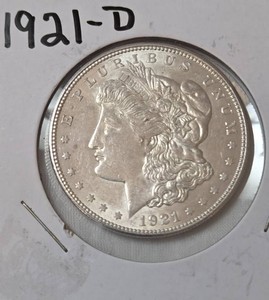 1921 D Silver Morgan Dollar  - MS64