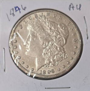 1896 Silver Morgan Dollar - AU