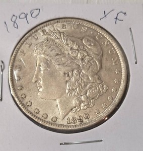 1890 Silver Morgan Dollar - XF